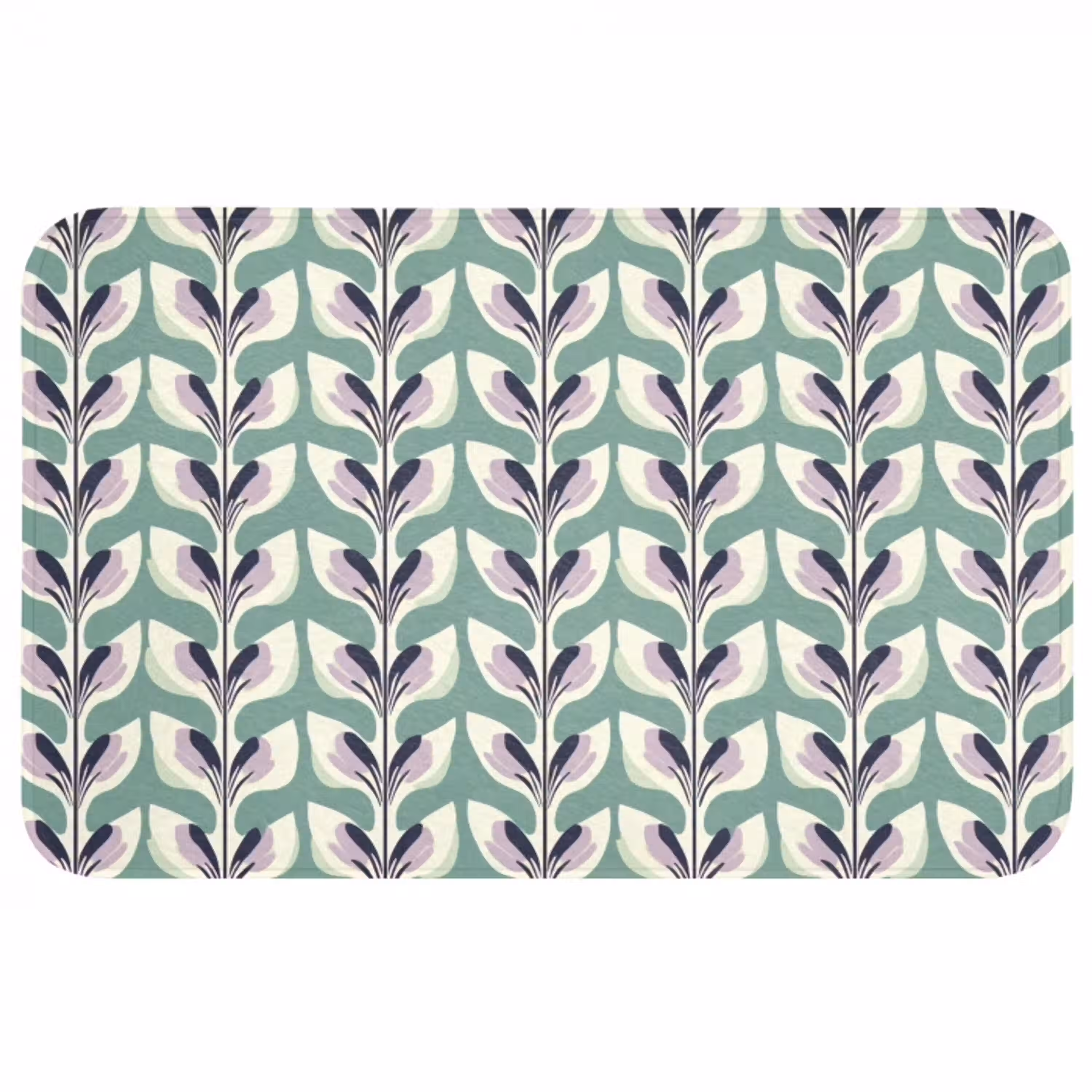 Retro - Modern - Groen WCmat middel 1009 -3d