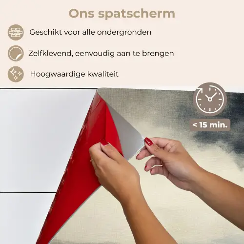 Zee - Rotsen - Storm keuken achterwand spatscherm klein -spatscherm_NL