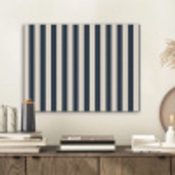 Verticale strepen - Blauw - Crème PET vilt klein 837 -sfeer1