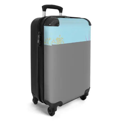 Summer memories - Koraaltuin in zachte kleuren NBS - Handbagage koffer - Kinderen Unisex middel -productfoto_3d