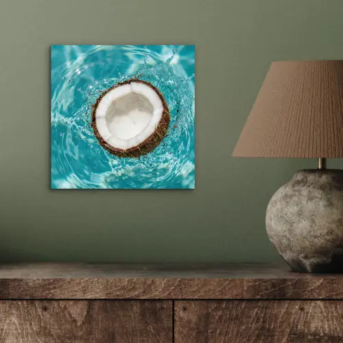 Kokosnoot - Water - Wit aluminium wit klein -sfeer2