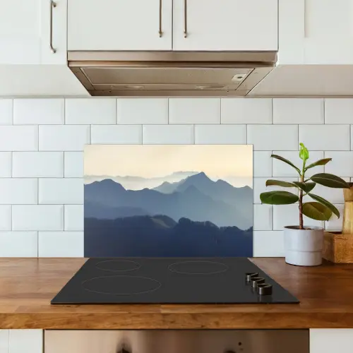 Landschap - Bergen - Groen - Natuur keuken achterwand spatscherm klein -sfeer2