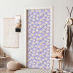 Modern - Madelief - Paars deurposter klein 289 -sfeer6