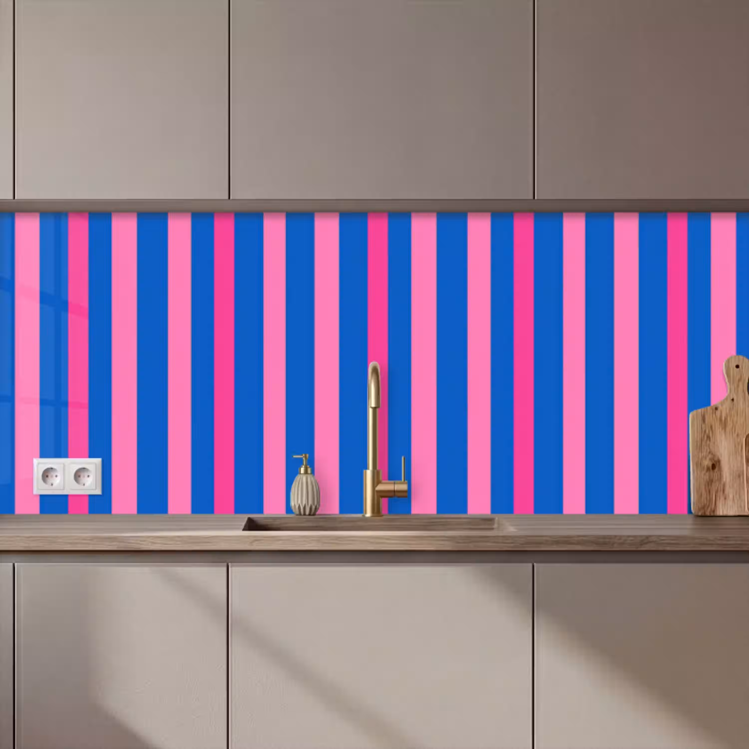 Modern - Optisch - Roze keuken achterwand 2 middel 871 zz_3dshopping