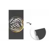 Sardines - Vissen - Rond - Zwart fotobehang vinyl groot -3d