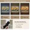 Tulpen - Geel - Penseelstreken - Abstract Light Box met batterij (Wandlamp) middel -USP_lichtkleurNL