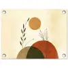 Planten - Abstract - Vormen tuinposter los doek klein -3d