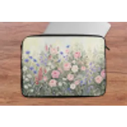 Bloemen - Tuin - Natuur - Kleurrijk laptophoes neopreen klein -tafel