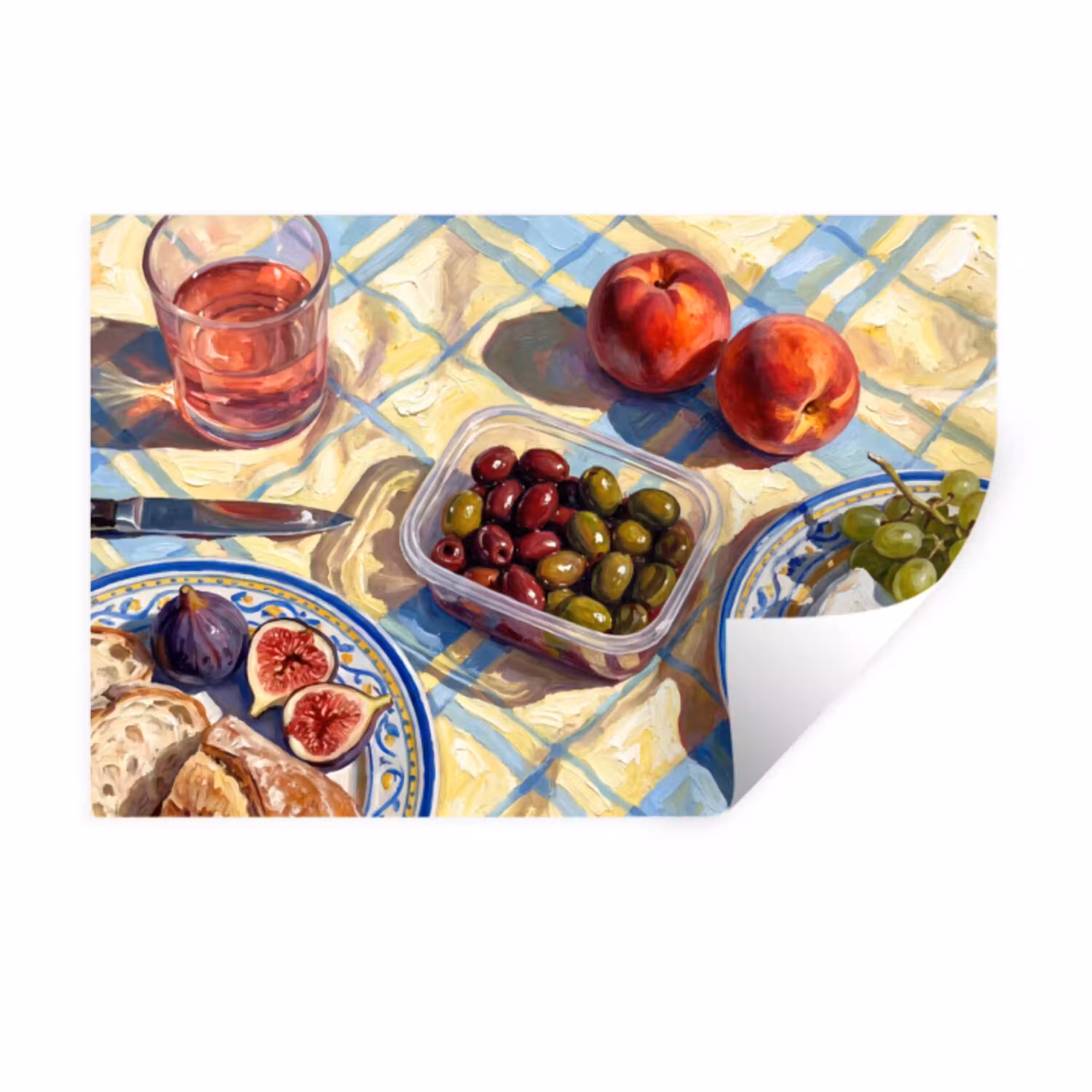 Eten - Picknick - Zomer Muursticker klein -3d
