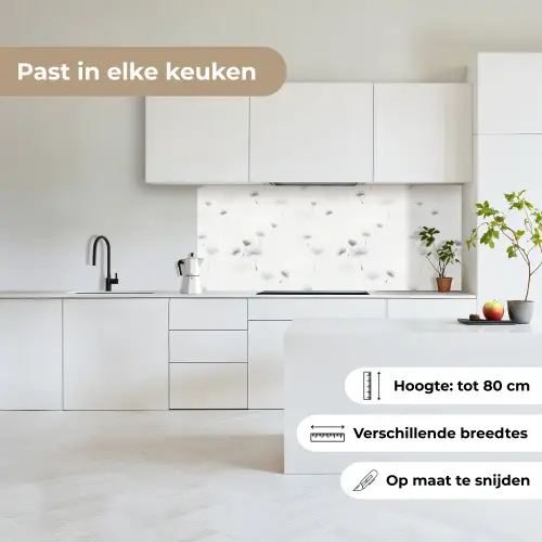 Design - Paardenbloem - Bloemen keuken achterwand 2 middel 871 -sfeer4_NL