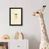 Klaproos - Illustratie - Zwart fotolijst zwart zonder passe partout klein -usfeer4_kinderkamer