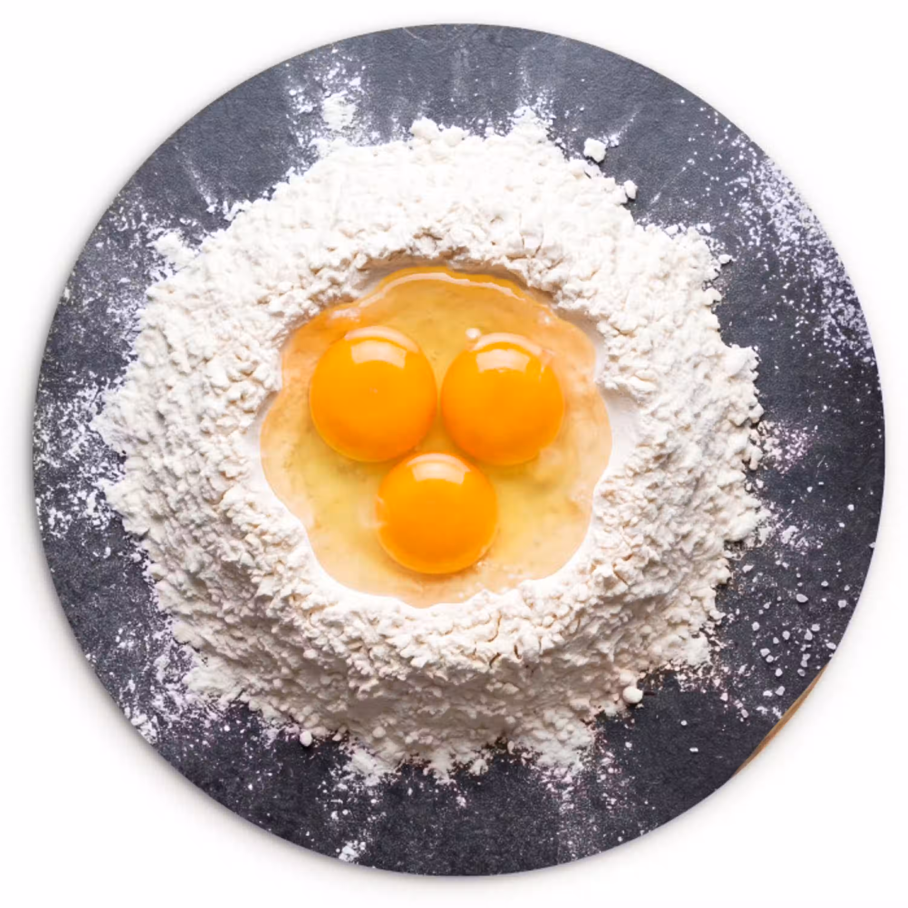 Eten - Bakken - Keuken Wandcirkel kunststof plaat 5mm dik klein -3d