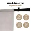 Minimalistisch - Cirkel - Lichtgrijs Wandkleed katoen middel -sfeer2