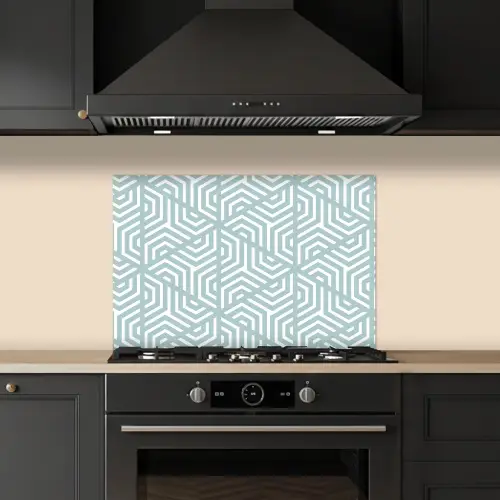 Design - Geometrie - Patroon - Driehoek keuken achterwand spatscherm klein 900 -sfeer1