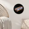 Hotdog - Porselein - Delfts blauw - Eten Wandcirkel plexiglas klein -sfeer5