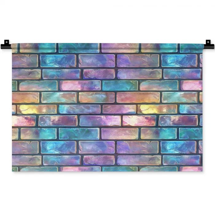 Gloed - Kleuren - Muur - Glans Wandkleed katoen klein 269 -zz3d