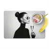 Vrouw - Champagne - Modern Placemat vinyl groot -zzzproduct_Kitchenyeah-website