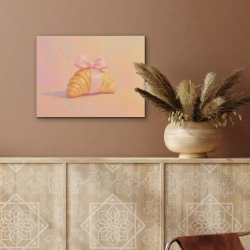 Croissant - Strik - Roze PET vilt klein -sfeer4