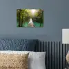Jungle - Water - Brug - Natuur - Planten poster papier klein -sfeer2