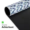 Diamant - Patroon - Blauw - Wit Muismat XXL klein 681 -sfeer2