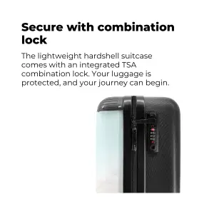 Secured with combination lock