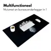 Wit - Bloemen - Tulpen - Vaas Muismat XXL klein -sfeer4