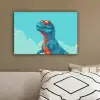 T-Rex - Blauw - Wolken - Zonnebril canvas 2cm klein -sfeer3