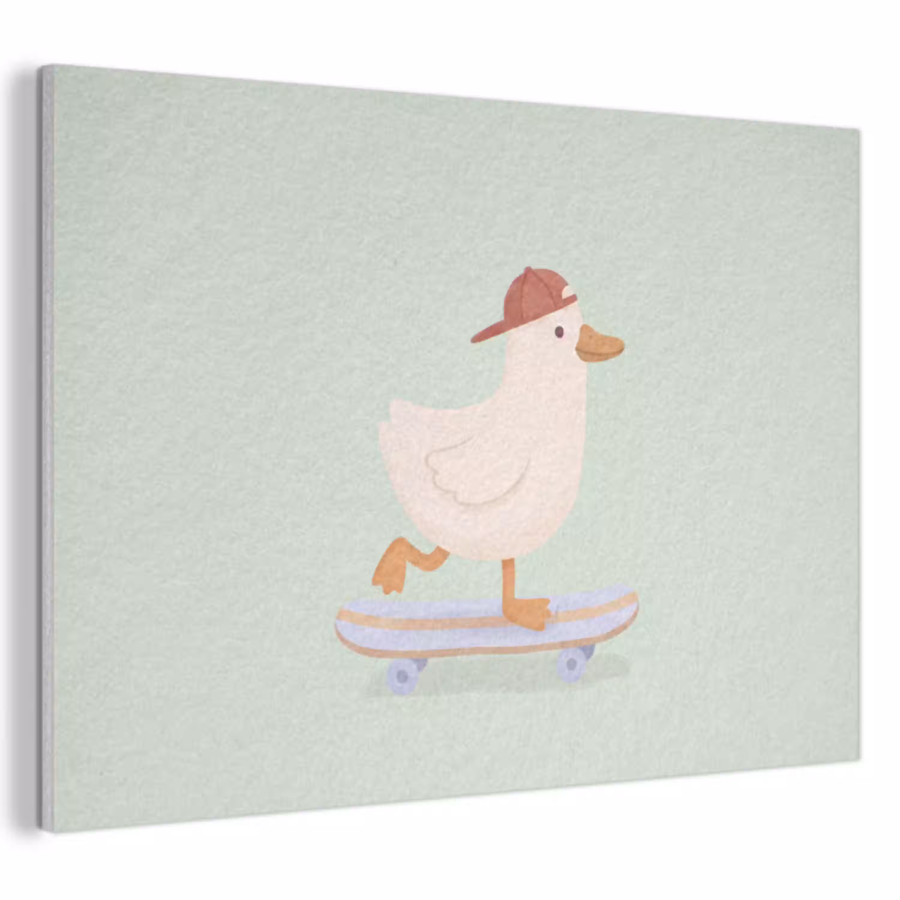 Vogel - Skateboard - Dieren - Cartoon - Speels PET vilt klein -3d