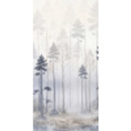 Bos - Bomen - Mist - Natuur - Illustratie - Grijs Behang Vlies klein -3d_website