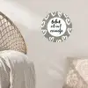 Tekst - geluk zit in 't zonnetje - Quotes - Geluk - Zon Wandcirkel behangsticker klein -sfeer4