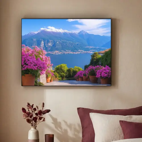Lake Como - Italië - Landschap Textielframe - compleet frame klein -sfeer1