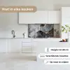 Marmer - Abstract - Goud - Grijs keuken achterwand 2 middel -sfeer4_NL