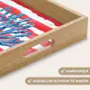Koraal - Verfstructuur - Rood - Blauw Dienblad Rechthoek middel -USP_HandgreepNL
