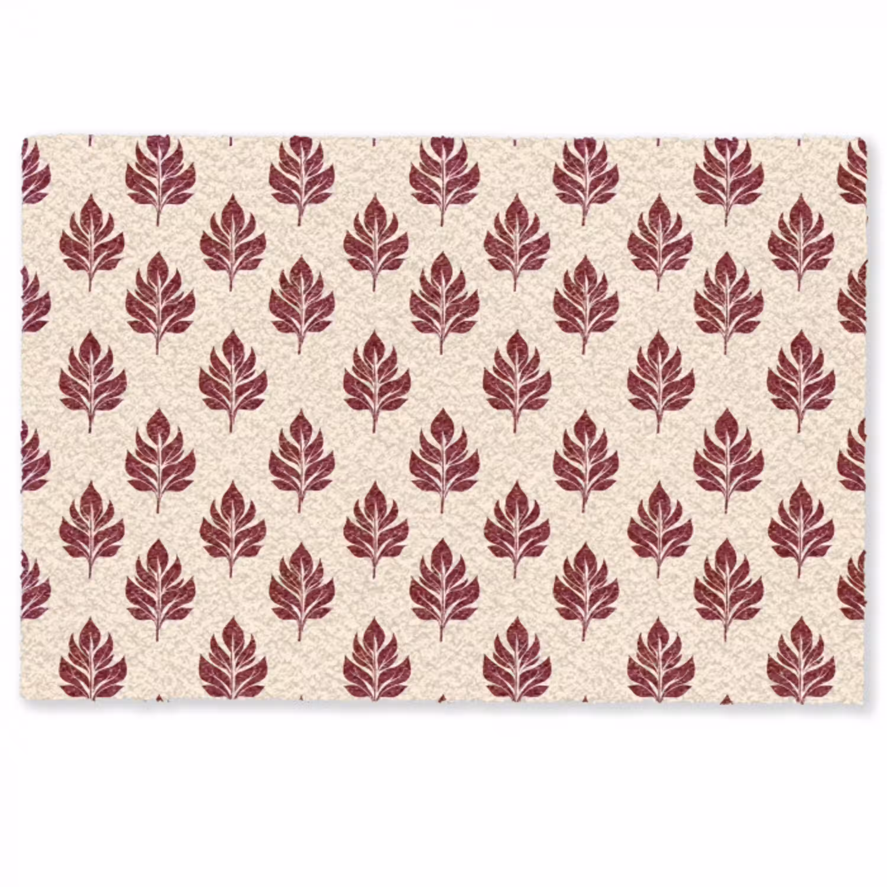 Botanisch - Patroon - Bordeaux Deurmat klein 898 -zkaufland3d