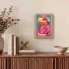 Bloemenkrans - Hagedis - Kimono - Paars Light Box met kabel (Tafellamp) klein -sfeer2