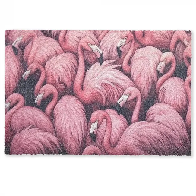 Flamingo - Roze - Dieren Deurmat klein -zkaufland3d