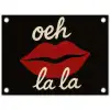 Lip - Rood - Quote tuinposter los doek klein -3d