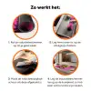 Hond - Zonnebril - Roze - Art Inductie beschermer vinyl 3mm klein -zzzzzzz-td-werking