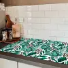 Dierenprint - Panter - Bladeren - Tropisch - Jungle Inductie beschermer vinyl 3mm groot -sfeer3