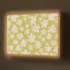 Bloemen - Roze - Getekend - Patroon Light Box met batterij (Wandlamp) middel -z3d_website