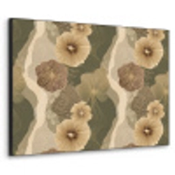 Abstract - Modern - Groen Textielframe zwart klein 947 -3d