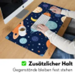 Ruimte - Planeten - Kleurrijk Muismat XXL klein -ysfeer3_duits