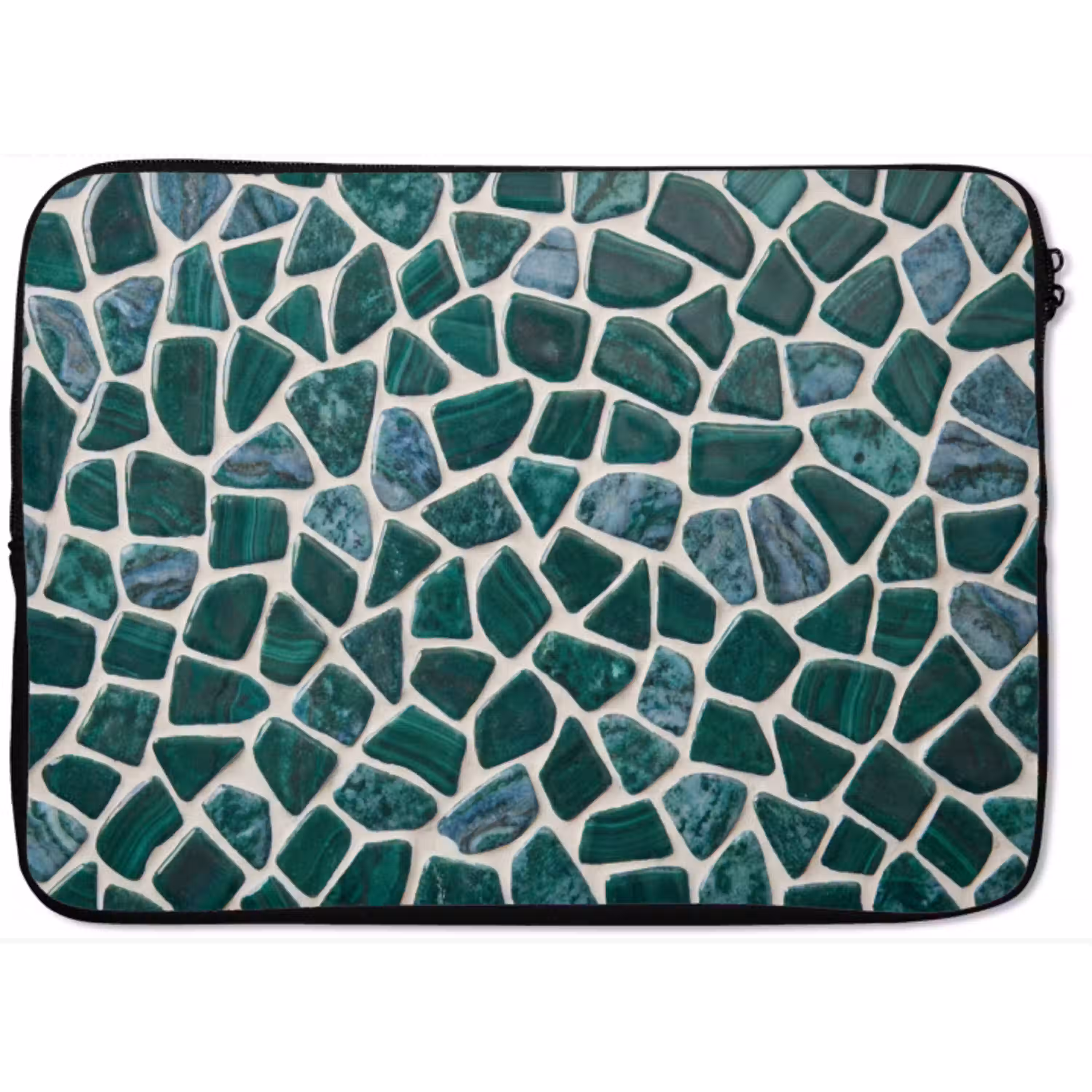 Textuur - Steen - Groen - Abstract - Patroon laptophoes neopreen klein -zkaufland3dotto