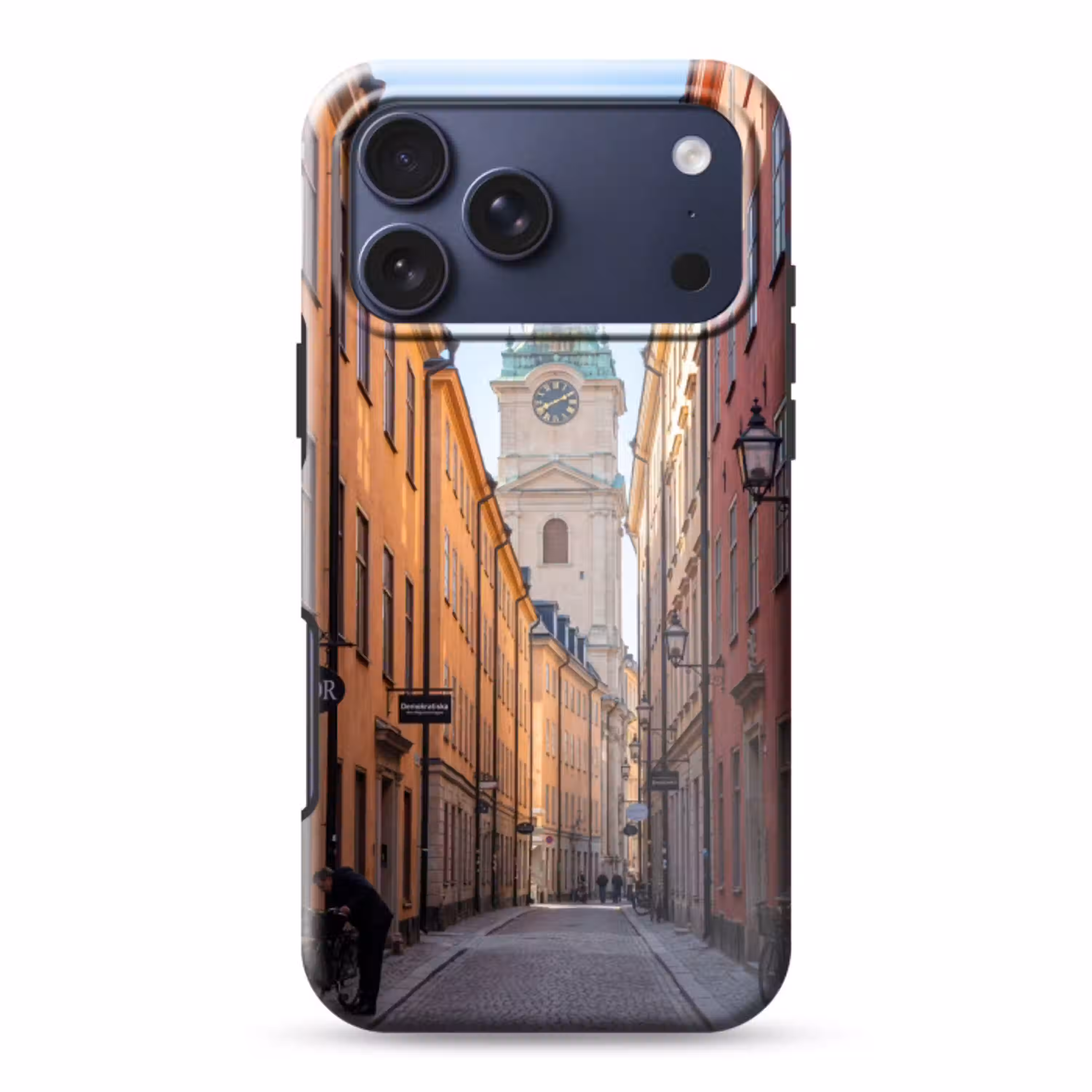 Straat - Klokkentoren - Stad - Architectuur - Historisch Toughcase MagSafe Apple iPhone 17 Pro Max klein -3d
