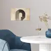 Boog -  Strepen - Minimalistisch - Zwart poster papier klein -sfeer3