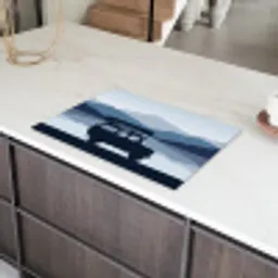 Auto - Meer - Bergen - Blauw Inductie beschermer vinyl 3mm klein -sfeer8