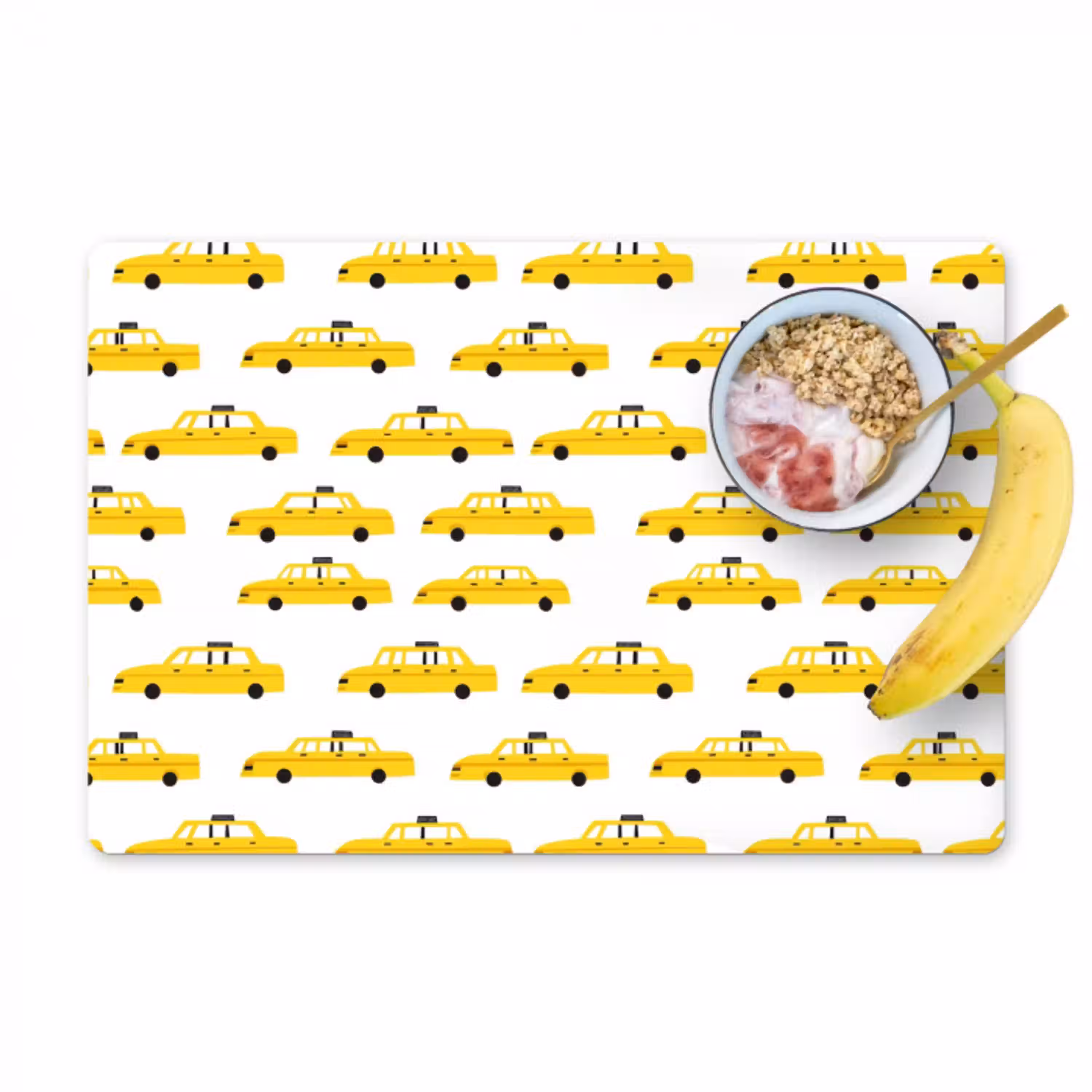 Taxi - Iconisch - Geel Placemat vinyl groot 368 -zzzproduct_Kitchenyeah-website