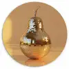 Goud - Disco - Glitter - Peer Wandcirkel plexiglas klein -3d
