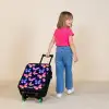 Kleurrijke vlinders in roze en blauw Kinderkoffer - Zwart klein -sfeer1
