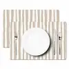 Minimalistisch - Strepen - Beige Placemat vinyl groot 368 -zzsfeer2_Kitchenyeah-website